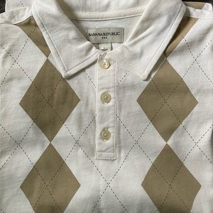 NWT Banana Republic Short Sleeved Large Polo Shirt